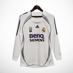 Camisa Real Madrid Titular 06/07 - Versão Retrô Manga Longa