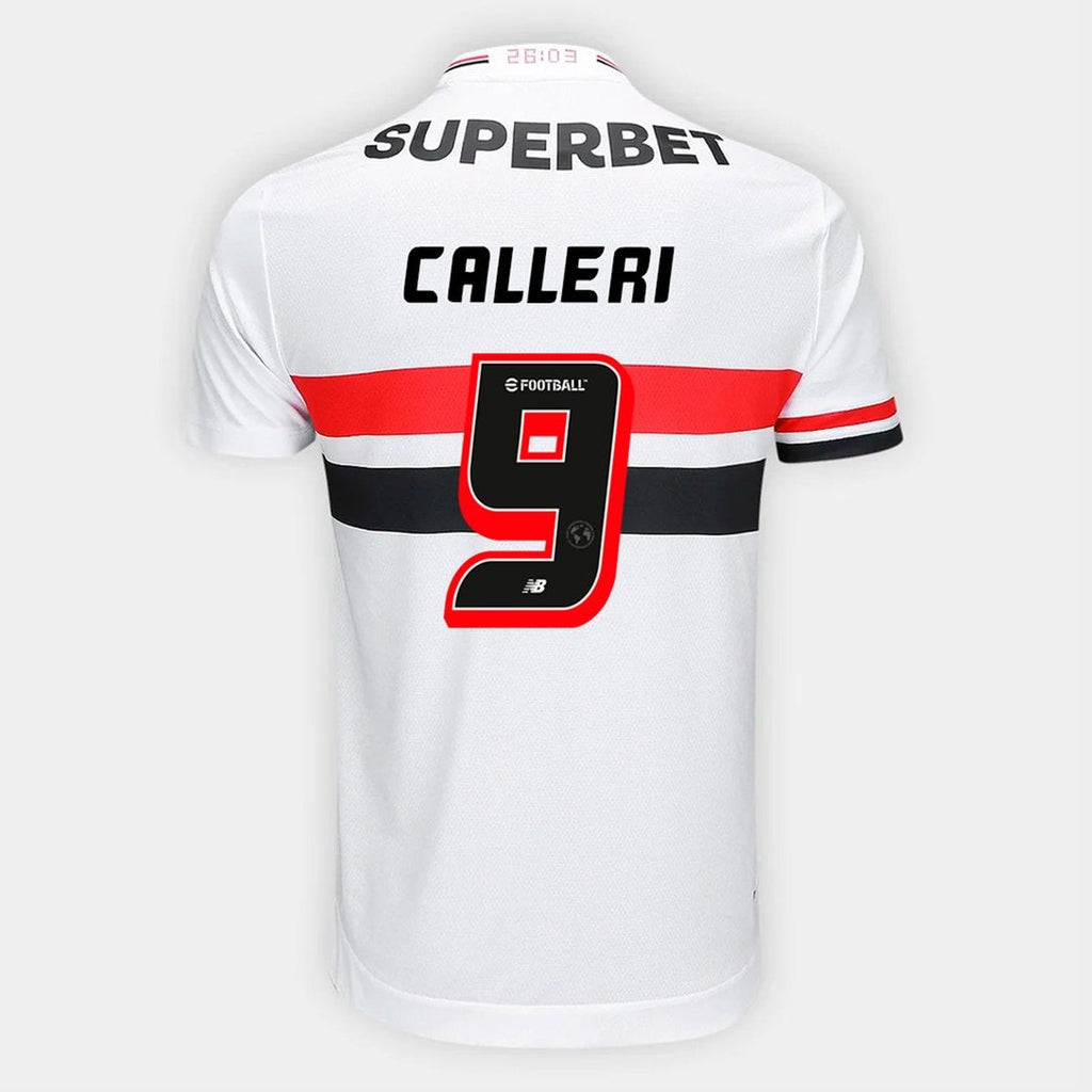 Camisa New Balance São Paulo 2025/26 I Calleri N° 9